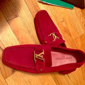 Red Suede LV Loafer
